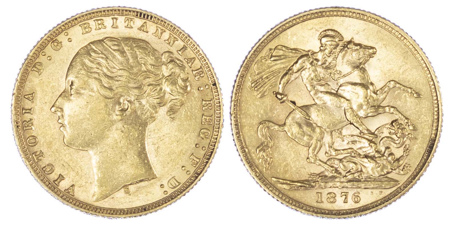 Victoria, 1876S Sovereign