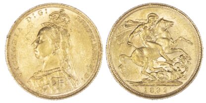 Victoria, 1892S Sovereign