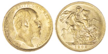 Edward VII, 1908M Sovereign