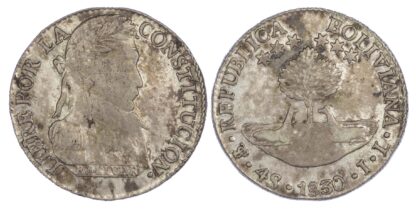 Bolivia, Republic, silver 4 Soles, 1830