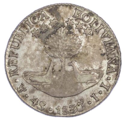 Bolivia, Republic, silver 4 Soles, 1830