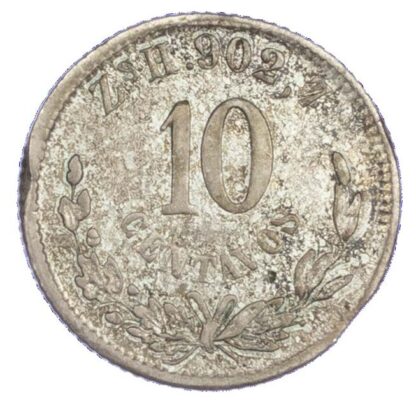 Mexico, Republic, silver 10 Centavos, 1871/0, Zacatecas - rare