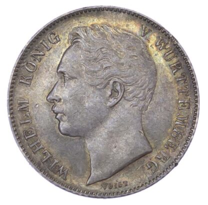 Germany, Württemberg, Wilhelm I (1816-1864), silver ½ Gulden