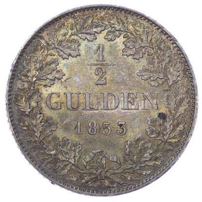 Germany, Württemberg, Wilhelm I (1816-1864), silver ½ Gulden