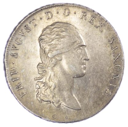 Germany, Saxony, Friedrich August I (1806-1827), silver Convention Taler