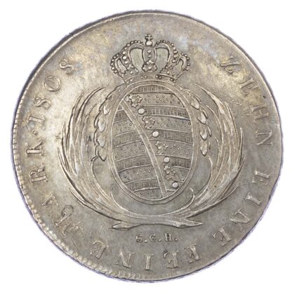 Germany, Saxony, Friedrich August I (1806-1827), silver Convention Taler