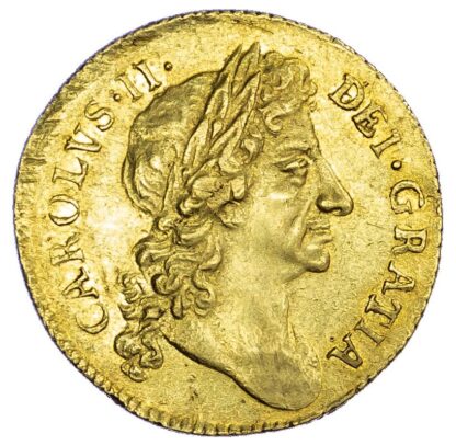 Charles II (1660-85), Half-Guinea, 1684, second laureate bust right
