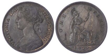 Victoria (1837-1901), Bronze Penny, 1869