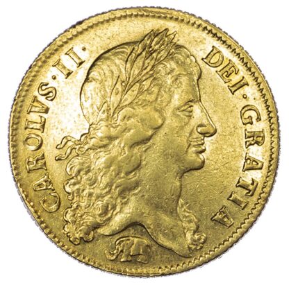 Charles II (1660-85), Two Guineas, 1664, elephant below