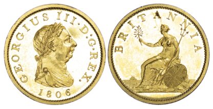 George III (1760-1820), Proof Penny, 1806 (early Soho)