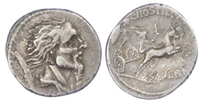 L. Hostilius Saserna, Silver Denarius, Vercingetorix?