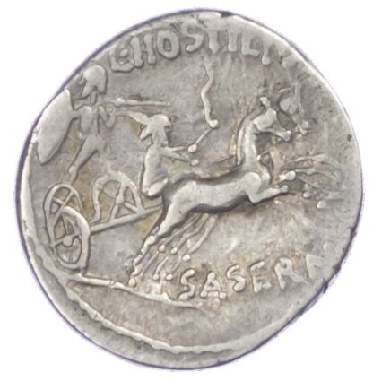 L. Hostilius Saserna, Silver Denarius, Vercingetorix?