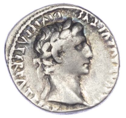 Augustus and Tiberius, Silver Denarius