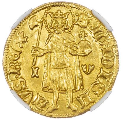 Hungary, Sigismund (1387-1437), gold Goldgulden, early issue - MS 64