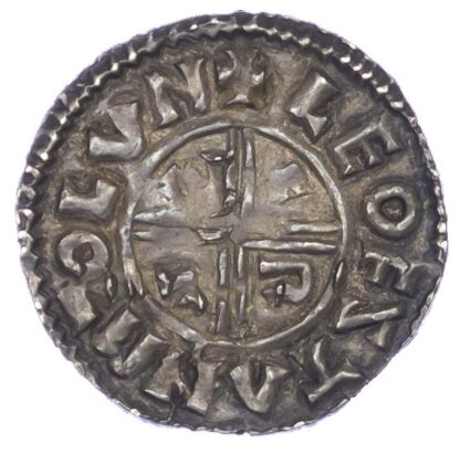 Aethelred II (978-1016), Penny, Crux type (c.991-997) London, Leofstan moneyer