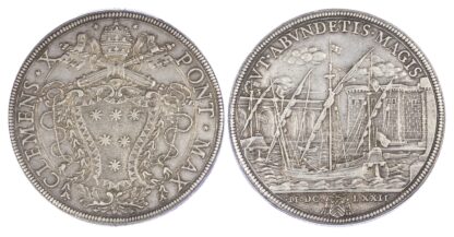 Italy, Papal States, Clement X (1670-1676), silver Piastra, 1672