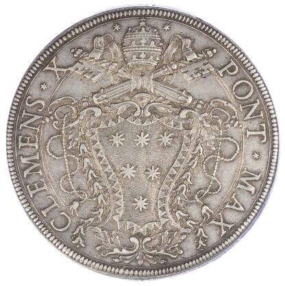 Italy, Papal States, Clement X (1670-1676), silver Piastra, 1672
