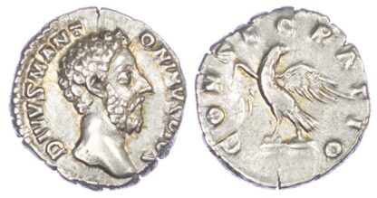 Divus Marcus Aurelius, Silver Denarius