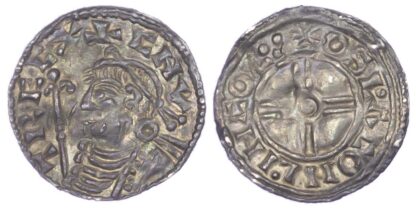 Canute (1016-35), Penny, Short cross type (c.1029-35/36), Lincoln Mint, Oslac