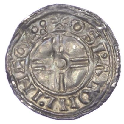 Canute (1016-35), Penny, Short cross type (c.1029-35/36), Lincoln Mint, Oslac