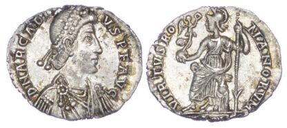 Arcadius, Silver Siliqua