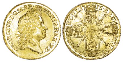 George I (1714-1727), Guinea, 1715, third laureate head. Choice!