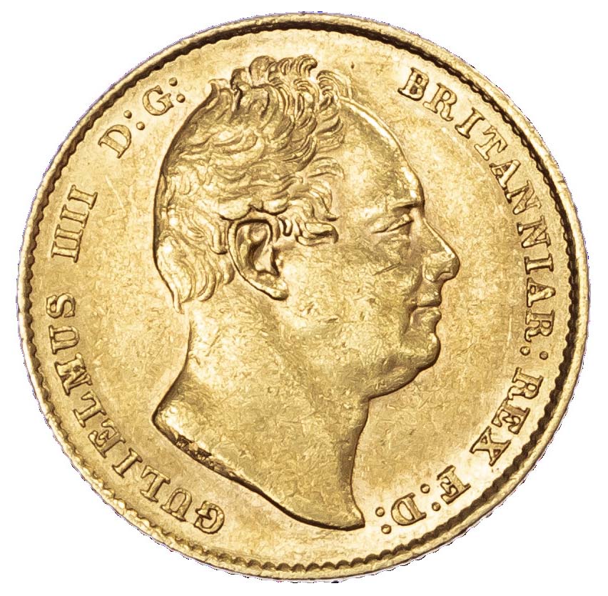 William IV (1830-37), 1832 Sovereign, Second bust