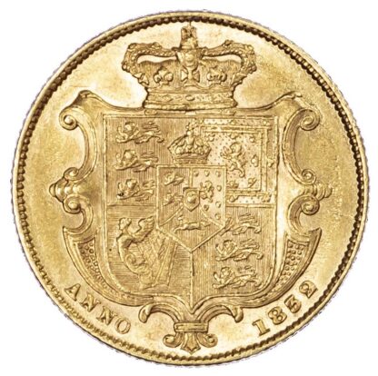 William IV (1830-37), 1832 Sovereign, Second bust