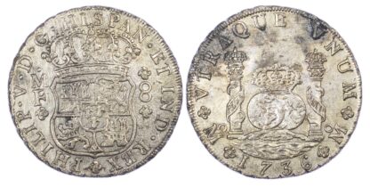 Mexico (colonial), Philip V (1700-1746), silver 8 Reales, 1736