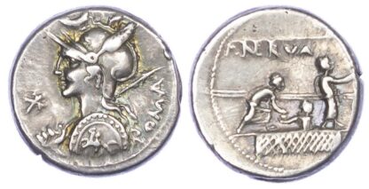 P. Licinius Nerva, Silver Denarius