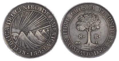 Guatemala, Central American Republic, silver 8 Reales, 1840