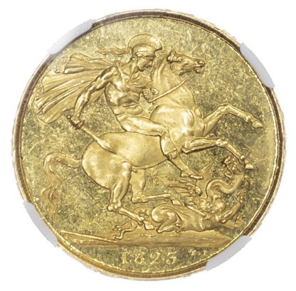 George IV (1820-30), Two Pounds, 1823. NGC MS63