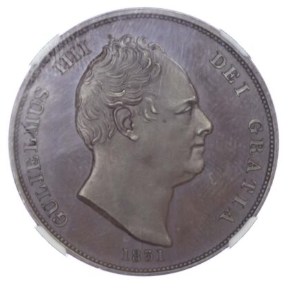 William IV (1830-37), Proof Penny in Copper Bronze, 1831