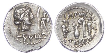 L Cornelius Sulla, Silver Denarius