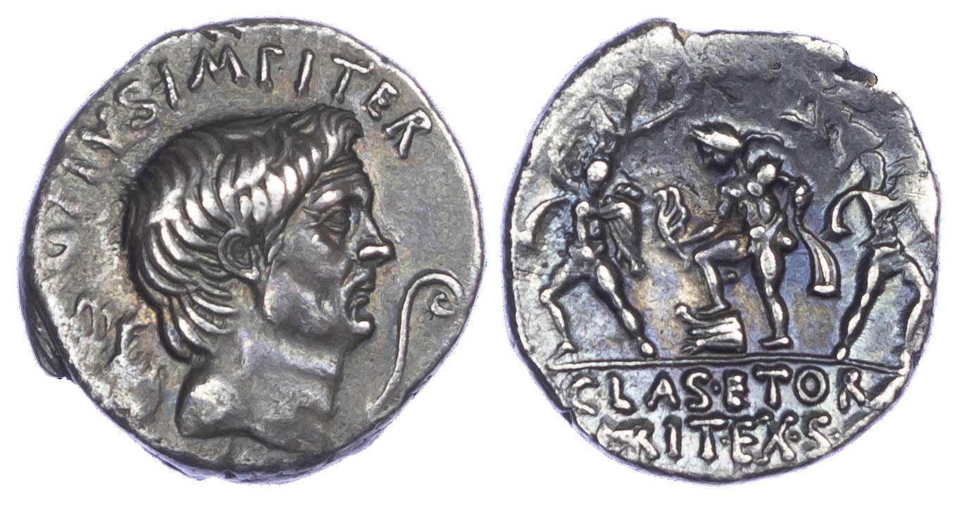 Sextus Pompey, Silver Denarius