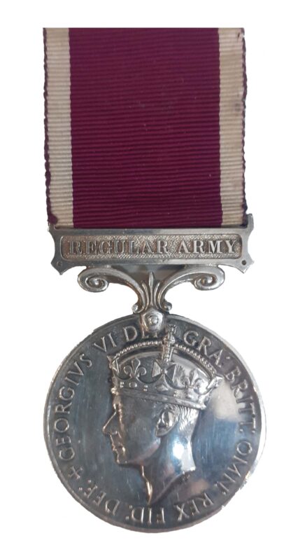 Regular Army Long Service and Good Conduct Medal, GVIR, to Warrant Officer Class 2 Albert Leslie Green