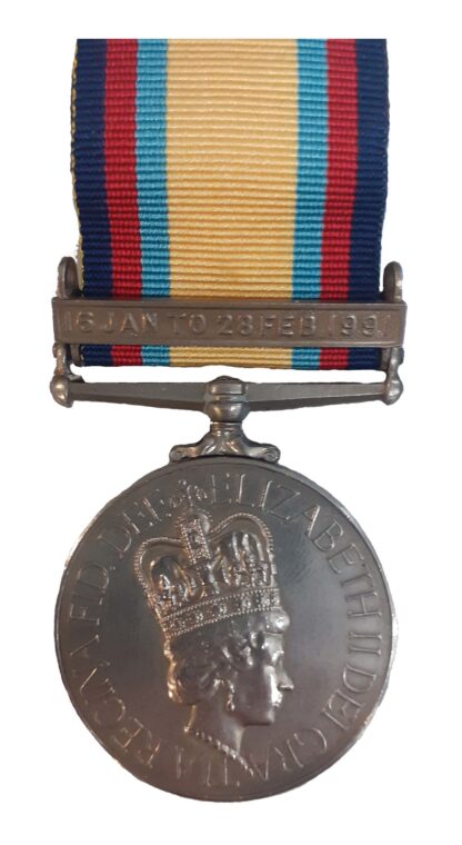 A Rare, Romanian Officer’s, Gulf War Medal, 1990-91, one clasp 16 Jan to 28 Feb 1991 to Plutonier Major A. G. Giurgiu