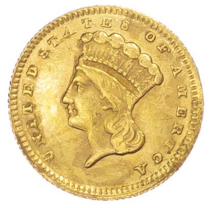 USA, Indian Princess, gold 1 Dollar, 1868