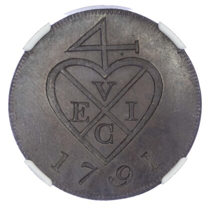 India, EIC, Bombay Presidency, copper Proof 1½ Pice, 1791 - PF 63 BN