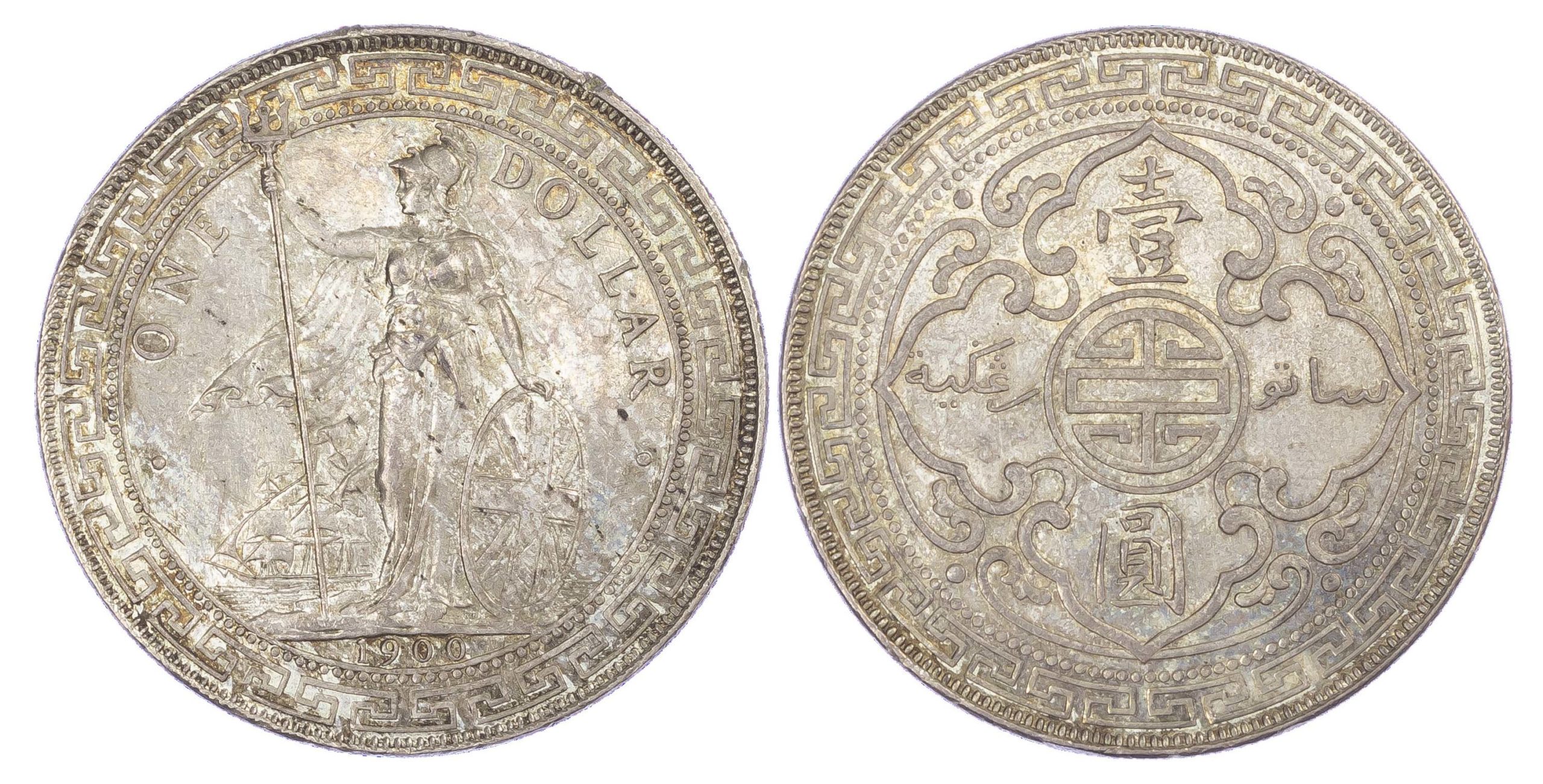 Hong Kong Victoria 1837 1901 silver Trade Dollar 1900 Baldwin s
