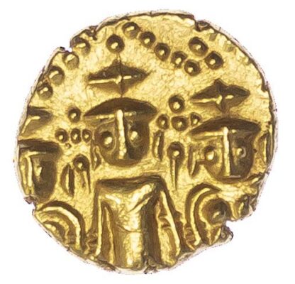 India, Madras Presidency, gold Pagoda, Three Swami type