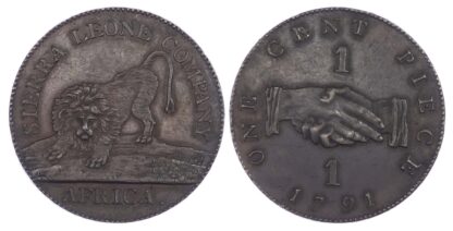 Sierra Leone, Proof copper Cent, 1791