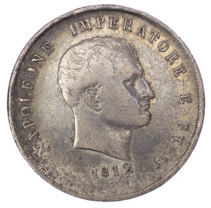 Italy, Napoleon I (1805-14), silver 5 Lire, 1812 - Venice