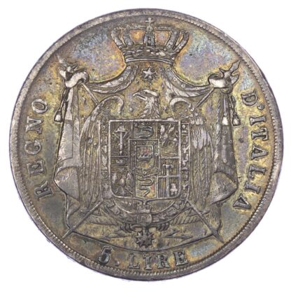 Italy, Napoleon I (1805-14), silver 5 Lire, 1812 - Venice