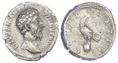 Divus Marcus Aurelius, Silver Denarius