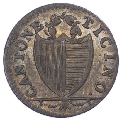 Switzerland, Ticino, billon 3 Soldi, 1813