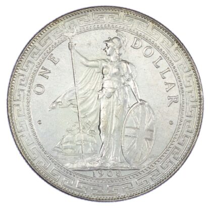 Hong Kong, Edward VII (1901-1910), silver Trade Dollar, 1908
