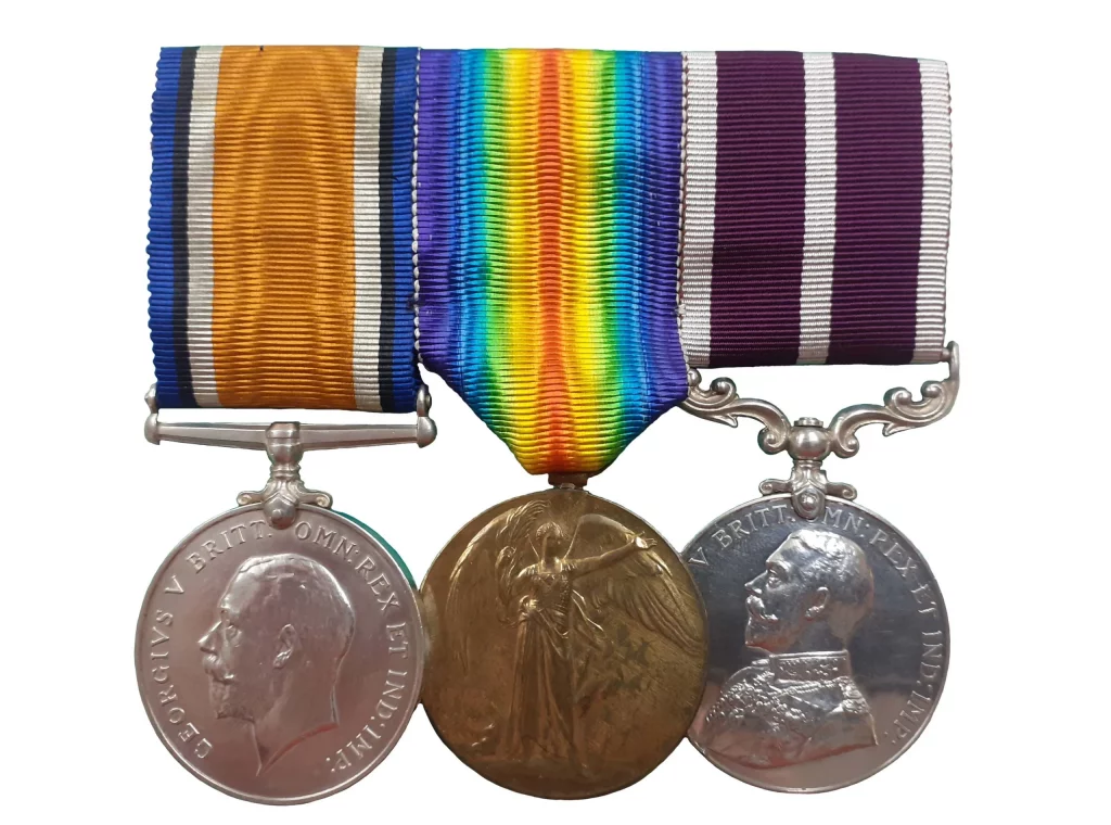 A GREAT WAR IMMEDIATE MSM GROUP OF THREE TO ACTING CORPORAL WILLIAM ROBERT BASKETT