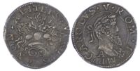 Italy, Naples, Carlo V (1519-65), silver Mezzo Carlino