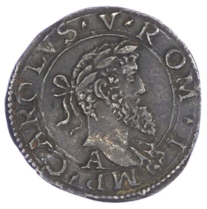 Italy, Naples, Carlo V (1519-65), silver Mezzo Carlino